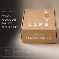 Boîte en carton ondulé personnalisée pour l'expédition de kits d'abonnement, emballage pliable pour petites entreprises