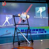 Jeu de simulateurs de sports d'intérieur de jeux interactifs intelligents Machine de simulation de baseball pour entraînement par projection AR