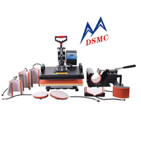Presse à Chaud 8-en-1 / Machine de Transfert Thermique Combo pour T-shirts, Porte-clés, Mugs, Casquettes et Vêtements