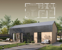 Case Prefabbricate Pieghevoli a Montaggio Rapido, Container Abitativi Pieghevoli, Mini Case Prefabbricate, Ufficio da Cantiere, Ideali per Famiglie Singole