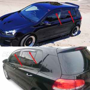 4 Pièces Pare-soleil et Pare-pluie Teintés pour Vitres Avant de Voiture VW Golf 6ème Génération MK6 2009 2010 2011 2012 2013 - Product Image 2