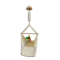 Berceau électrique pour bébé en bois grainé, coton doux, alimenté par batterie externe, avec minuterie et contrôle de la vitesse de balancement pour une utilisation intérieure/extérieure