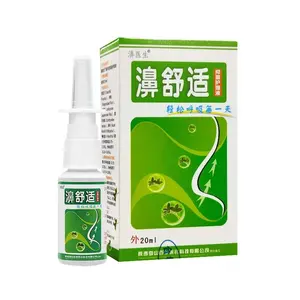 Vendita calda fabbrica OEM 20ml potente rinite Spray nasale cura del naso rinite sinusite liquido Anti-russamento odore agente rinfrescante