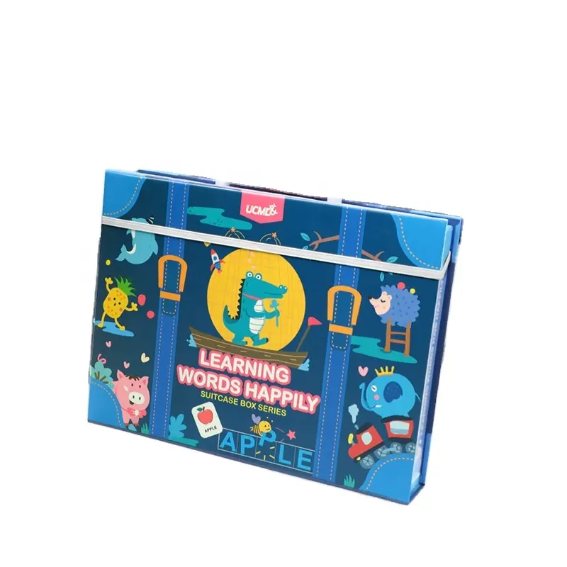 Brain Training Game Spelling Words Preschool Educational Toys Magnetic Cardboard Puzzle