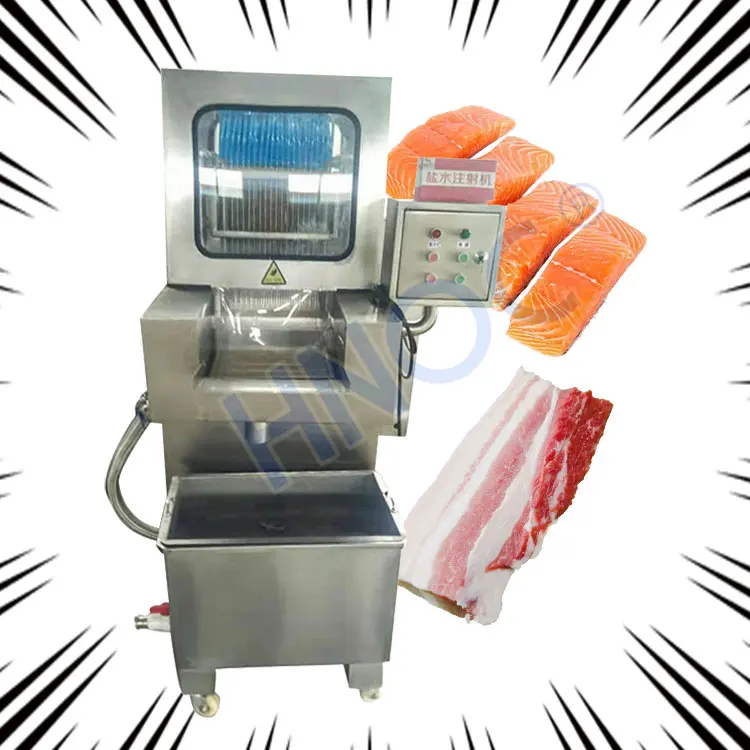 Automatic Industrial Saline Water Injection Chicken Beef Rabbit Meat Processing Machine