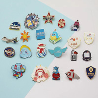 Pin Enamel Kustom Harga Pabrik, Lencana Hewan Kumbang Merah Lucu Kartun Desain Kustom, Pin Bros