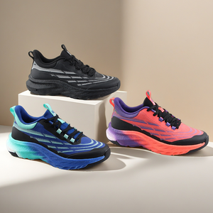OLICOM Hot Selling Custom Logo Fashion Sneakers Thick Sole Cushioned Woven Fabric <strong>Lightweight</strong> Custom Sneakers <strong>Trainers</strong> <strong>for</strong> <strong>Men</strong> - Product Image 4