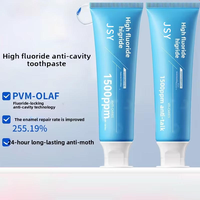 Dentifrice au fluorure 100g à la menthe fraîche pour routine de brossage quotidienne des adultes et sensation de bouche propre, tube bleu, marque privée