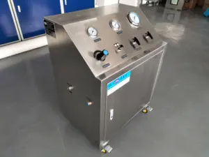 Hochwertiges pneumatisches LPG-Booster-Pumpen drucksc halter aus rostfreiem Stahl Gas Booster Control System