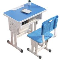 Chaise de bureau pour enfants réglable en hauteur, confortable, en métal coloré, avec bureau large anti-reflet, sac de rangement et crochet pour la maternelle