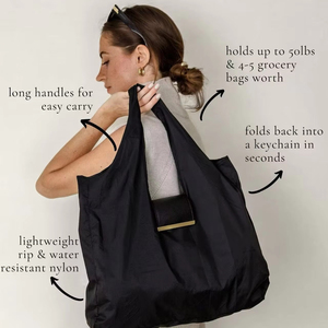 Nouveau <span class=keywords><strong>sac</strong></span> à <span class=keywords><strong>bandoulière</strong></span> pour femmes, grande capacité, nylon pliable, <span class=keywords><strong>sac</strong></span> de shopping écologique - Product Image 4
