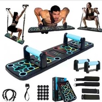 Planche de pompes mécanique pliable multifonction en plastique pour l'entraînement des muscles pectoraux unisexe à domicile, équipement de fitness intérieur