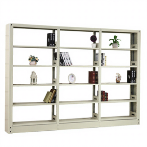 High Quality Library Furniture 6-layers Bookshelf Height-adjustable Strong Metal <b>Bookcases</b> for Students - Product Image 2