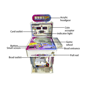 Machine de jeu d'arcade et flipper rotatif étoile pour enfants, commerciale, à monnayeur, en métal, garantie 1 an pour centres de jeux - Product Image 4