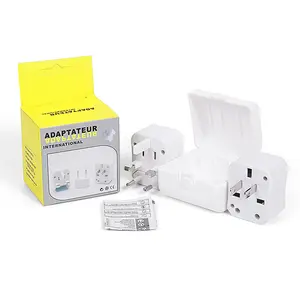 2022 USB to AC US to EU Plug Converter Swiss EU to US UK Power Conversion Plug Universal Travel Adapter Converter