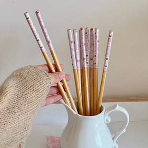 Palillos de Bambú Yuanjin con Diseño de Dibujos Animados, Cubertería de Uso Diario, Tamaño 3, Vajilla para Adultos - Product Image 3