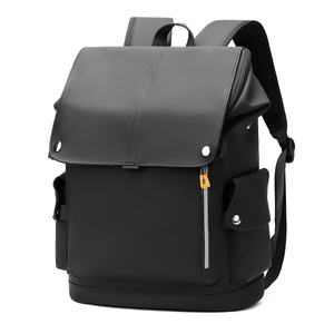 Laptop <b>Backpack</b> 20-35L <b>Large</b> Capacity Unisex Solid Color Computer Interlayer For Travel Business College Students - Product Image 2