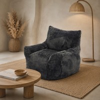 Fauteuil Poire Minimaliste en Velours VERNSSY, Chaise Longue Confortable à Compression, Couleur Personnalisable, Douceur et Confort, Garantie 2 Ans