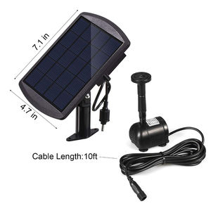 Bomba de fuente Solar de 2,5 W, alimentado por energía Solar de agua para baño de pájaros decorativo con piedra, fuente de pared de cascada de jardín decorativa Solar - Product Image 2