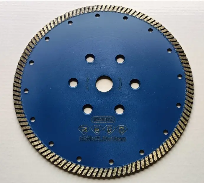 9 inch 230mm diamond turbo saw blade used for granite marble with CE certification shortly lead time