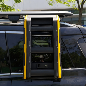 Cesta Portaequipajes de Techo de Aleación de Aluminio con Escalera Lateral y Caja Lateral para <span class=keywords><strong>Skoda</strong></span> <span class=keywords><strong>Kodiaq</strong></span> 2017-2026 - Product Image 6