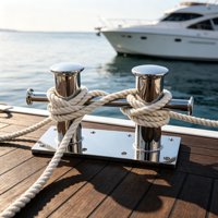 Bouées d'amarrage et traverses marines doubles en acier inoxydable 316SS pour bateaux