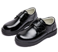 Nouveau Offre Spéciale USA noir école chaussures enfants pleine taille 26-43 sans lacet formel enfants Occasion chaussures mat Pu cuir bas prix robe
