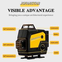 Niveau laser extérieur professionnel 16 lignes 4d 360 prix de l'instrument Oem à nivellement automatique