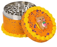 2024 accessoires pour fumeurs nouveau broyeur de fumée en forme de gâteau broyeur en alliage de Zinc 63mm 4 pièces broyeur broyeur d'herbes à base de plantes