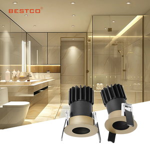 Indoor <strong>Lighting</strong> Hotel Bathroom IP44 Led Spotlight Recessed <strong>Ceiling</strong> Lamp 9W Aluminum Anti-glare Waterproof Led Downlight