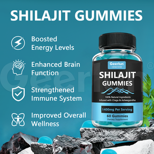 Gomitas de Shilajit Orgánico Puro del Himalaya de Marca Propia con Ácido Fúlvico y Ashwagandha - Product Image 2