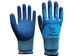 Gants de travail industriels enduits de <span class=keywords><strong>latex</strong></span> de protection Gants de travail doublement enduits de sécurité - Product Image 6
