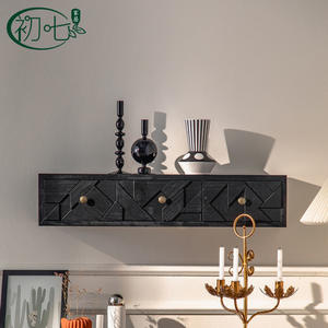 Nordic <b>Wall</b> <b>Mounted</b> Storage Cabinet MDF Rectangle Bedroom Neatening Organization - Product Image 3