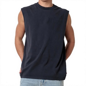 เสื้อกล้ามผู้ชายทรงสปอร์ตสำหรับฤดูร้อน ผ้าฝ้าย/โพลีเอสเตอร์ ทรงโอเวอร์ไซส์ ระบายอากาศได้ดี ไม่เป็นขุย แห้งเร็ว มีตัวเลือกปรับแต่งได้ - Product Image 1