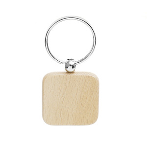 Chaveiro de madeira com logotipo personalizado e etiquetas promocionais em branco para artesanato DIY para mosquetões e argolas de chave - Product Image 5