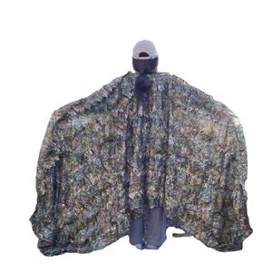3D foglie mimetiche Poncho mantello <span class=keywords><strong>tuta</strong></span> all'aperto Ghillie <span class=keywords><strong>tuta</strong></span> per la caccia Bird Watching - Product Image 1