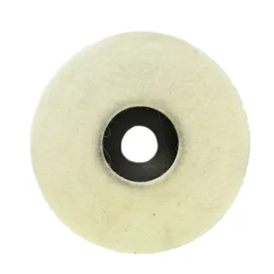 SATC 5*7/8 125mm Surface Buffing Wheel Wool Felt Polishing Flap Disc For Metal Stone Grinding