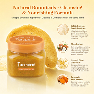 <span class=keywords><strong>Exfoliante</strong></span> <span class=keywords><strong>Corporal</strong></span> de Cúrcuma y Manteca de Karité de Marca Privada, <span class=keywords><strong>Exfoliante</strong></span> Blanqueador e Iluminador para Piel Muerta - Product Image 4