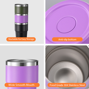 New <strong>Personalised</strong> 16oz Stainless Steel Insulated <strong>Travel</strong> Coffee Mug Cold Coffee <strong>Cup</strong> With Custom logo - Product Image 3
