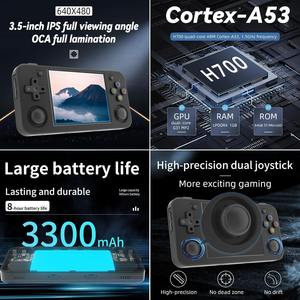 Consoles de jeux rétro portables, console de jeux rétro avec carte TF 64 Go, système Linux, écran IPS 3,5 pouces, émulateur portable - Product Image 3