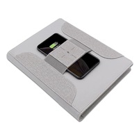 ZM D'affaires A5 Point Noir Journal Numérique Doublé Effaçable Cahier Intelligent Bloc-Notes Avec cahier de Banque De Puissance banque de puissance