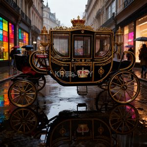 2025 Calèche royale de Cendrillon de haute qualité, à traction animale, pour le transport touristique spécial, à vendre - Product Image 2
