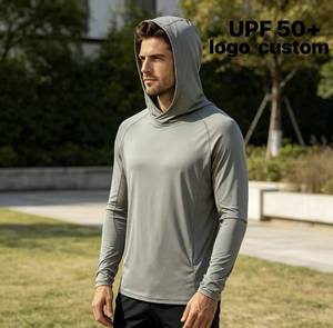 Saike Sudadera con Capucha de <span class=keywords><strong>Pesca</strong></span> con Logo Personalizado, Secado Rápido, Protección UPF 50, Manga Larga, Transpirable, Estampada - Product Image 2