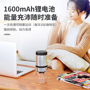 Molinillo de café eléctrico Mangol de 8 onzas, mini portátil totalmente automático con 5 niveles de ajuste para uso doméstico - Product Image 5