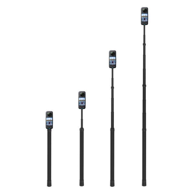 Telesin Shadow Stone Insta 360 X3 Extra Long 2.7-meter Carbon Fiber Selfie Stick x4 Invisible Selfie Stick