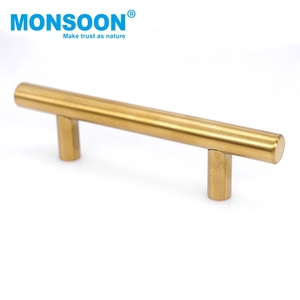 Furniture Fitting Bedroom 96mm Stainless Steel T-bar Tube Cabinet Handle Kitchen Drawer Pull Lever Handles for kitchen cabinets - Product Image 3