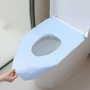 Couvre-siège de toilette jetable en tissu non tissé 40x60cm, imperméable et portable pour les voyages et les hôtels - Product Image 3