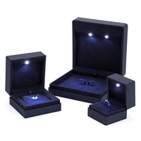 LOW MOQ One Top Custom ized Kunststoff Schmucks cha tulle High-End Led Ring Anhänger Schmuck verpackung