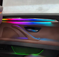 Iluminación Ambiental Dinámica de 64 Colores para BMW Serie 5 F10 F11 2011-2017, Accesorios de Iluminación LED para el Interior, Molduras para Puertas