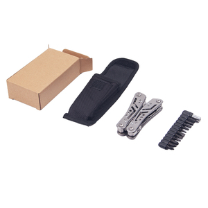 Alicates Multifuncionales de Acero Inoxidable 10 en 1, <span class=keywords><strong>Multiherramienta</strong></span> Plegable con Cuchillo, Destornillador, Cortador de Alambres para el Hogar, Camping, Supervivencia, OEM - Product Image 6